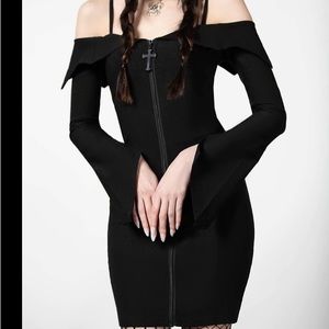 NWT Killstar Bardot long sleeve wiggle dress